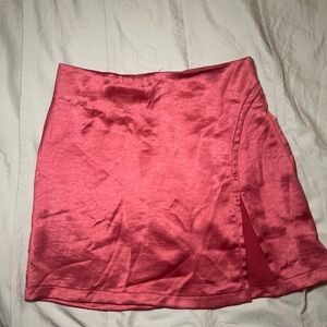 Silk Pink Skirt